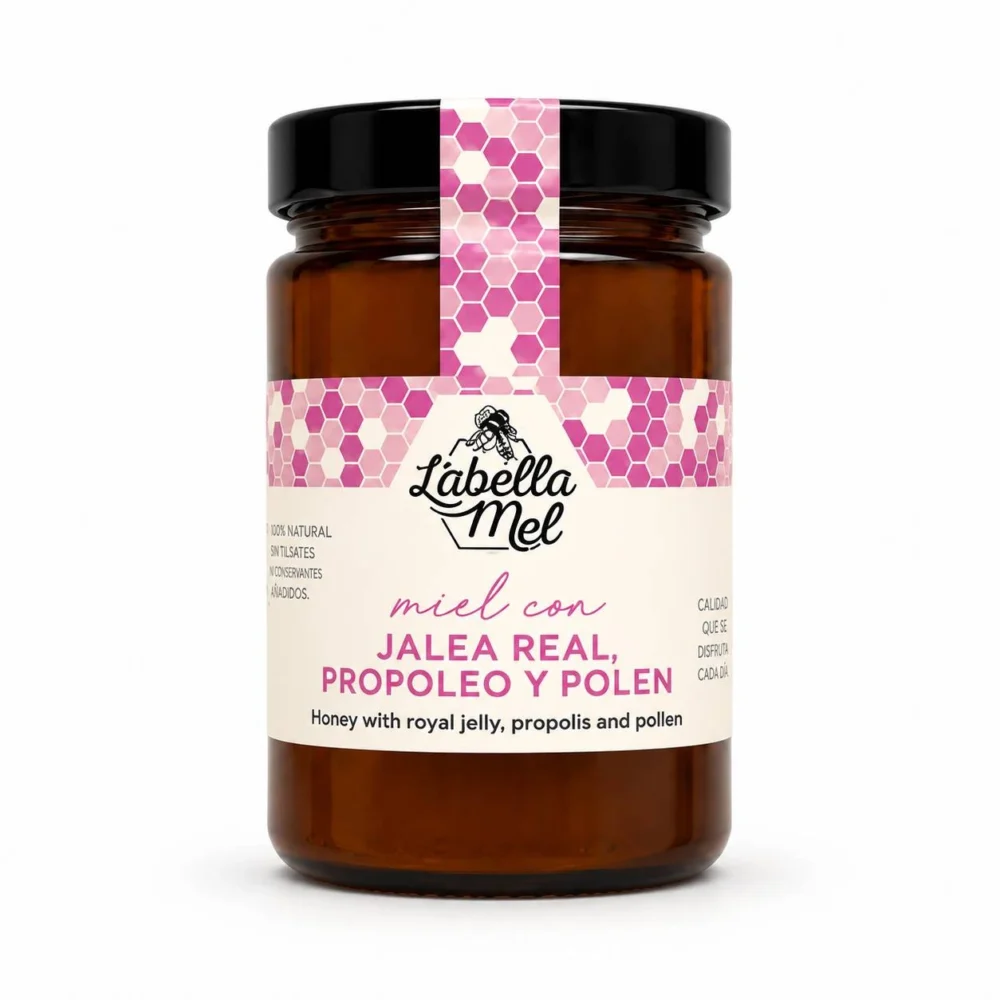 Honung med Gelé Royal, Propolis & Pollen – 500 g