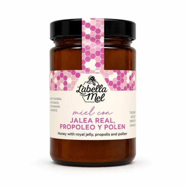 Honung med Gelé Royal, Propolis & Pollen – 500 g