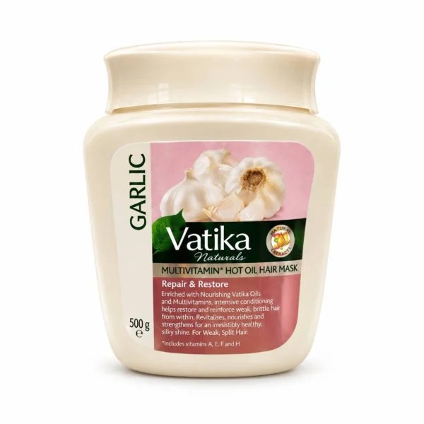 Vatika Naturals Garlic Hot Oil Hair Mask – Repair & Restore