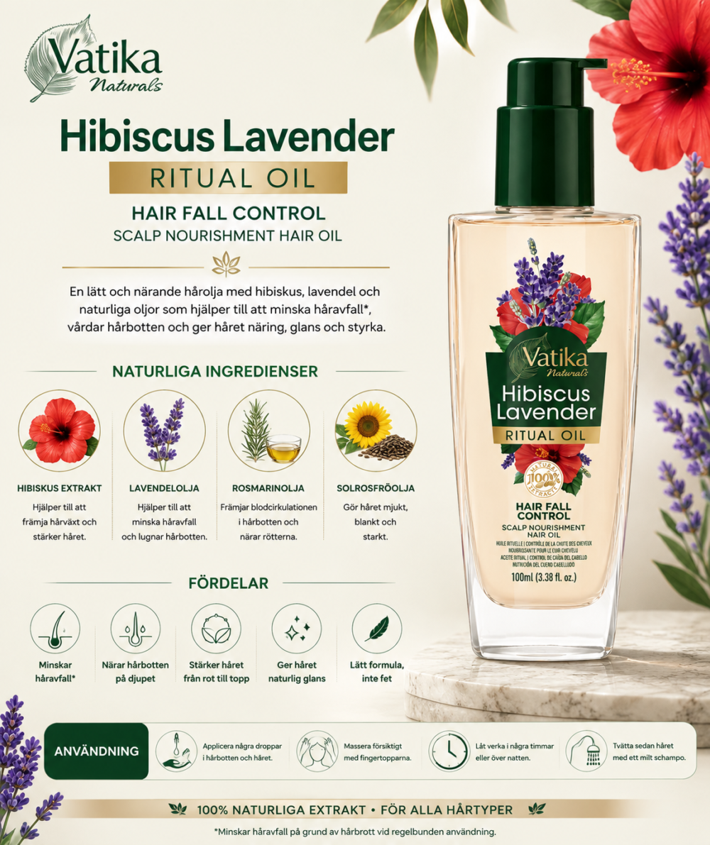 Vatika Naturals Hibiscus Lavender Ritual Oil – 100 ml - Bild 2