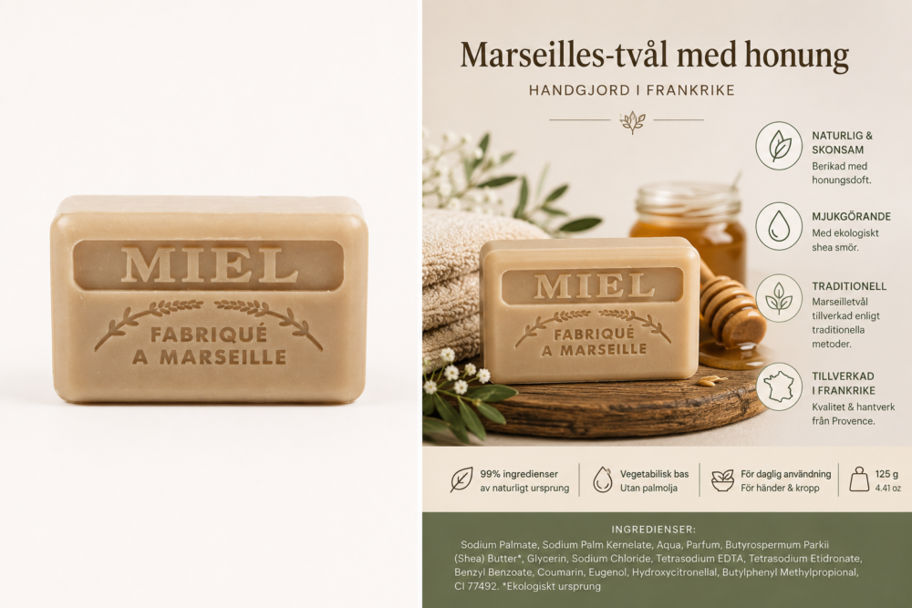 Marseilletvål med Honung - Bild 2