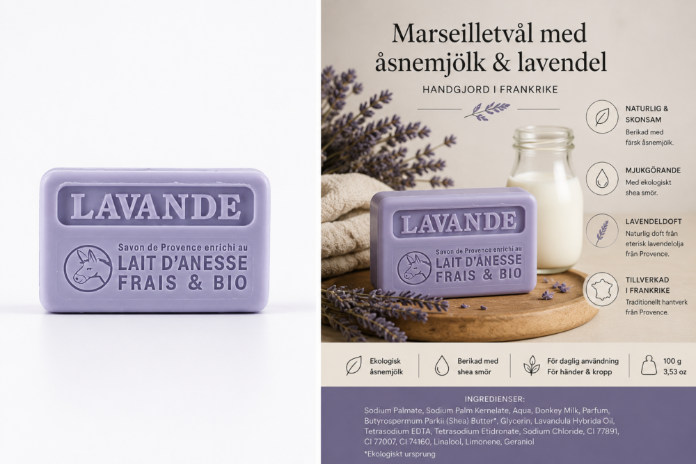 Lavendeltvål med Åsnemjölk - Bild 2