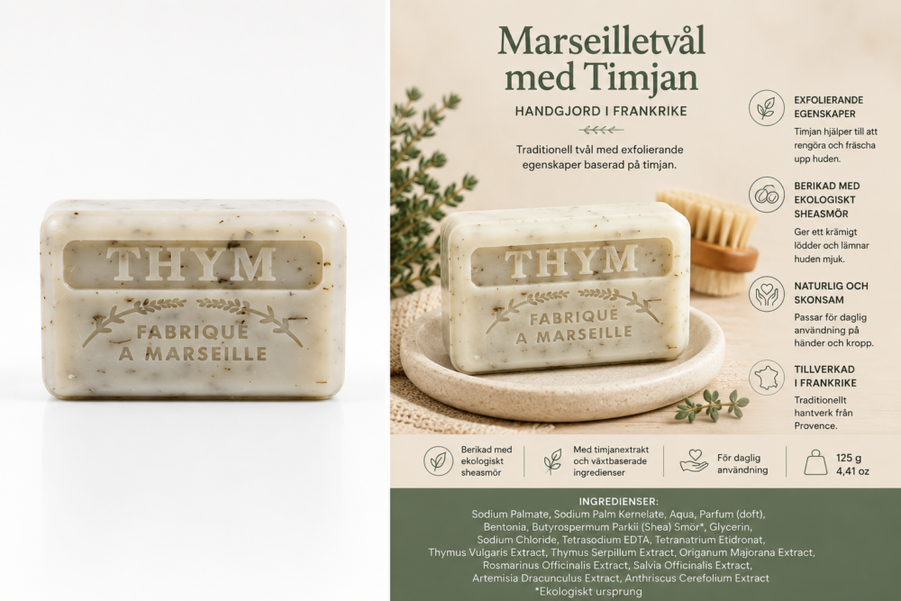 Marseilletvål med Timjan - Bild 2