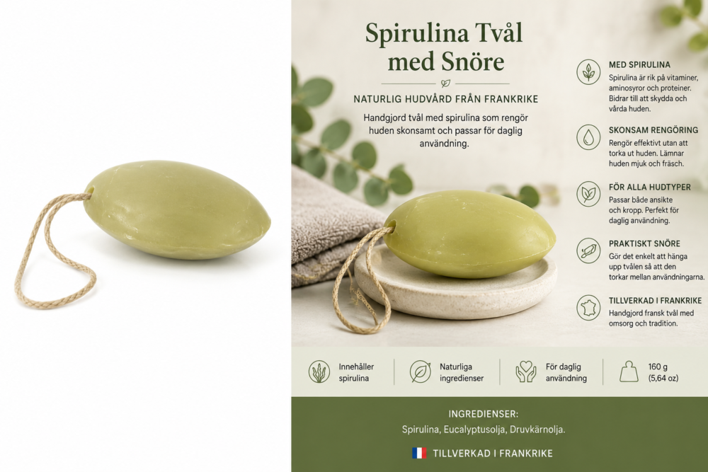 Spirulina Tvål med Snöre - Bild 2