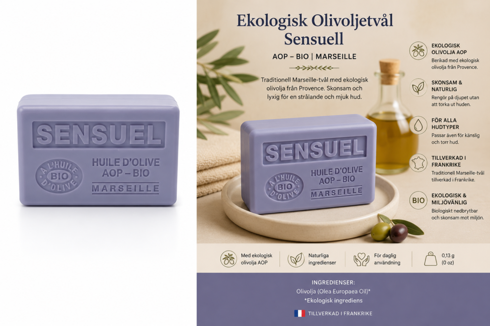 AOP Ekologisk Olivoljetvål Sensuell - Bild 2