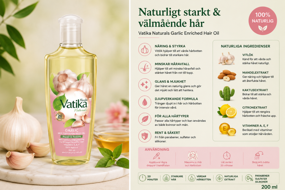 Vatika Naturals Garlic Enriched Hair Oil - Bild 2