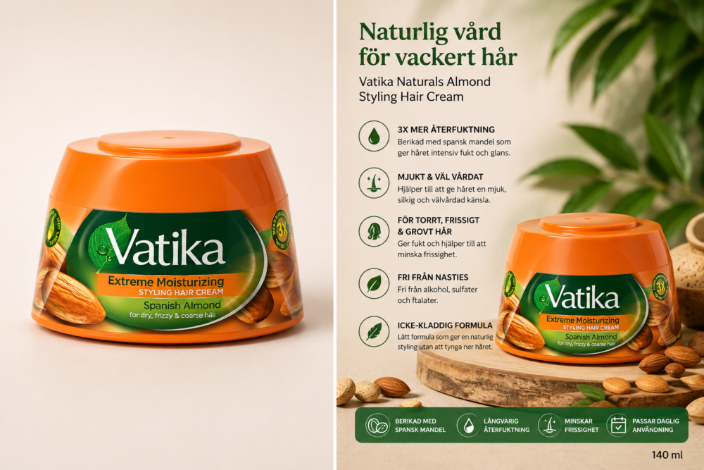 Vatika Naturals Almond Styling Hair Cream - Bild 2