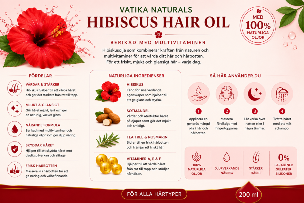 Vatika Naturals Hibiscus Hair Oil – 200 ml - - Bild 2